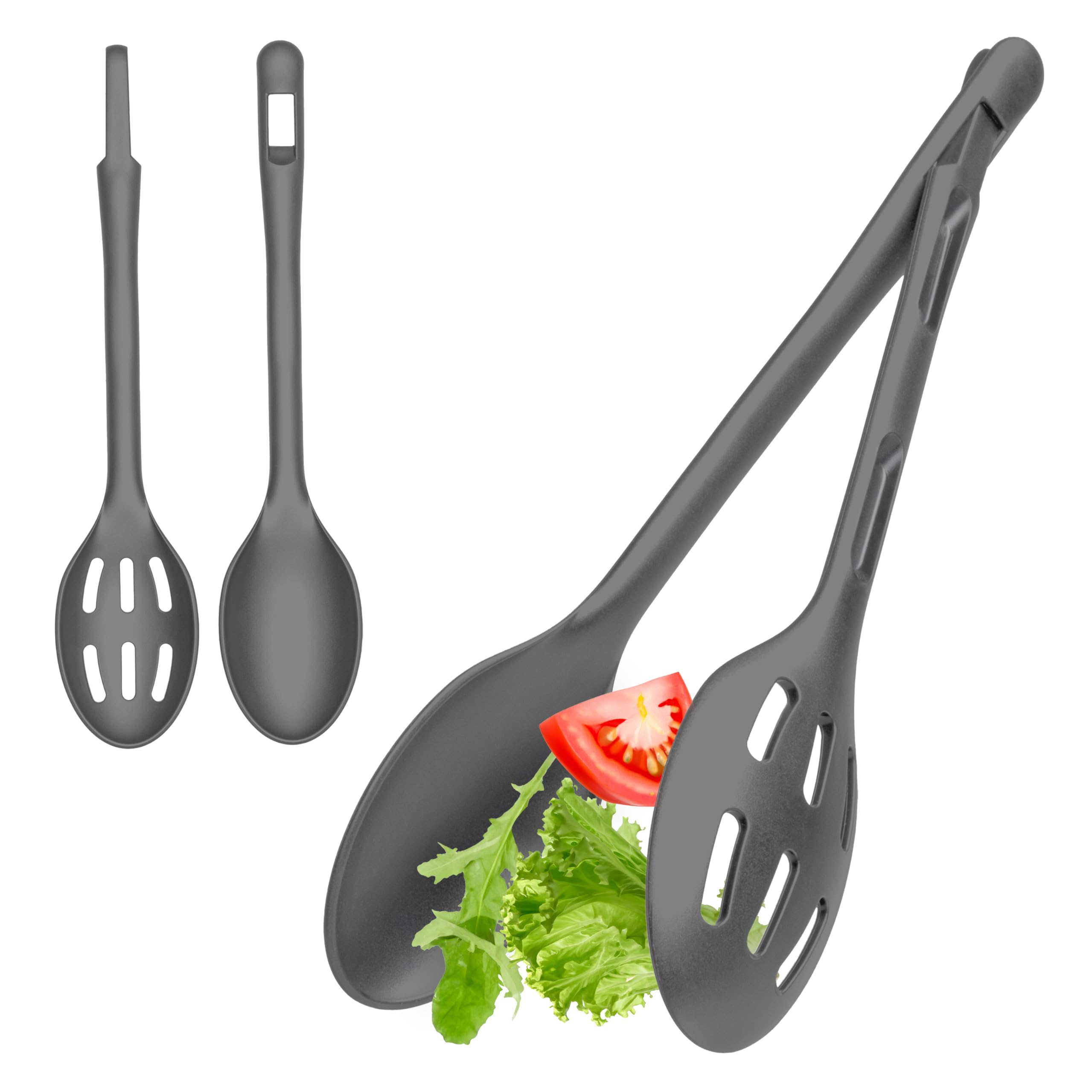 Salatbesteck 2-teilig grau – Hausfelder-basics Salatbesteck 2-teilig grau – Hausfelder-basics