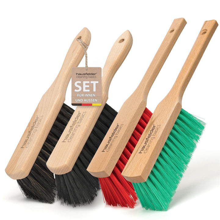 Handfeger 4er Set  Indoor/Outdoor (2 x Handfeger innen, 2 x Handfeger außen)