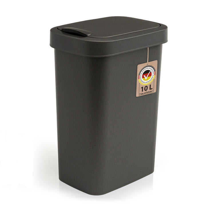Mülleimer mit Deckel 10 L., Anthrazit