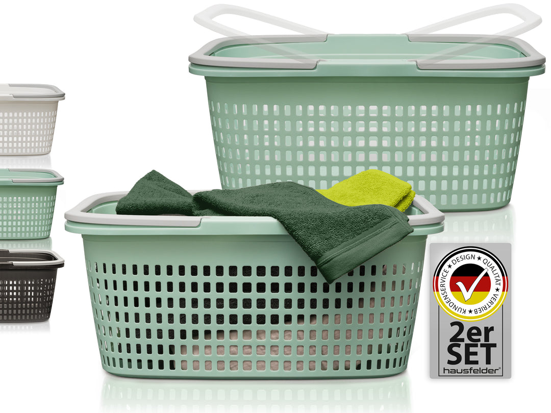 Wäschekörbe 2er Set Grün