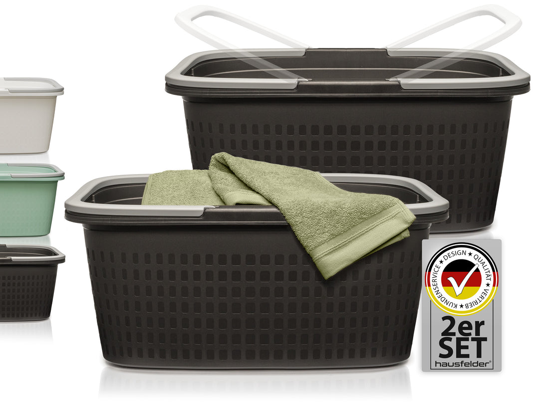Wäschewannen  2er Set Anthrazit