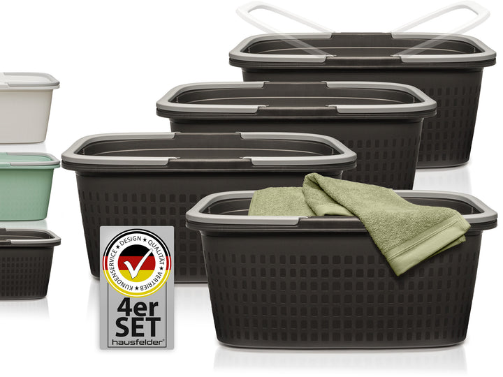 Wäschewannen 4er Set Anthrazit