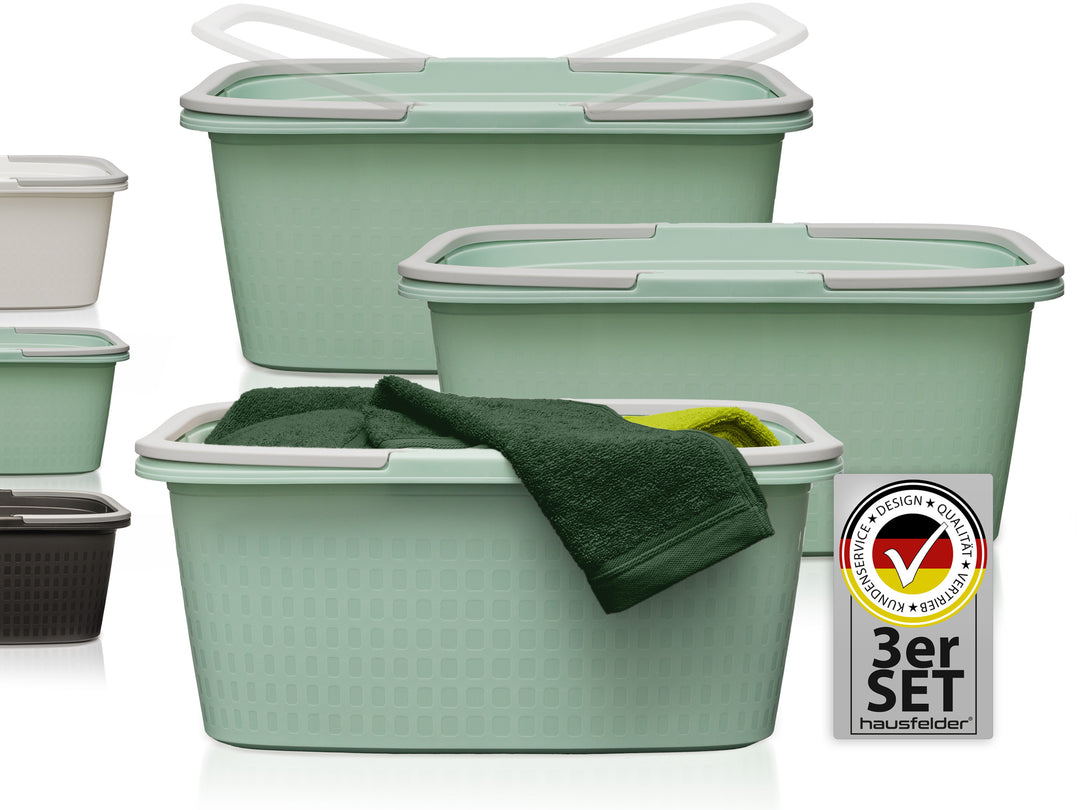 Wäschewannen 3er Set Grün