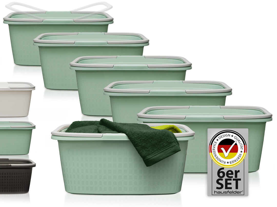 Wäschewannen 6er Set Grün