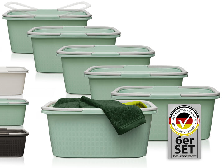 Wäschewannen 6er Set Grün