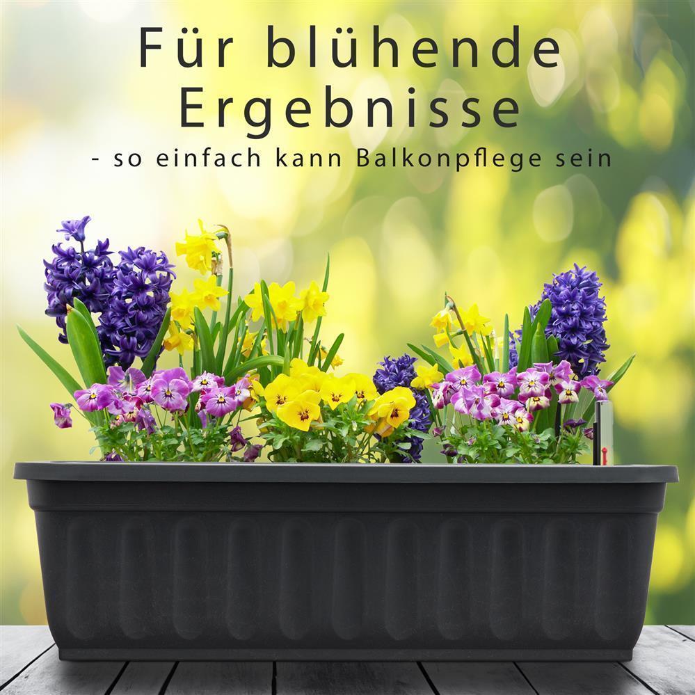 Blumenkasten 3er Set, Anthraziit, 80cm