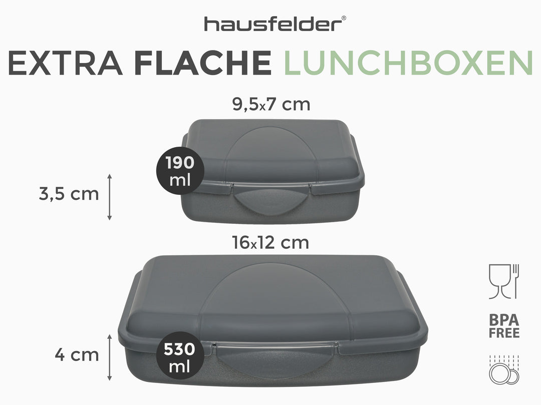 Brotdosen 9er Set flach