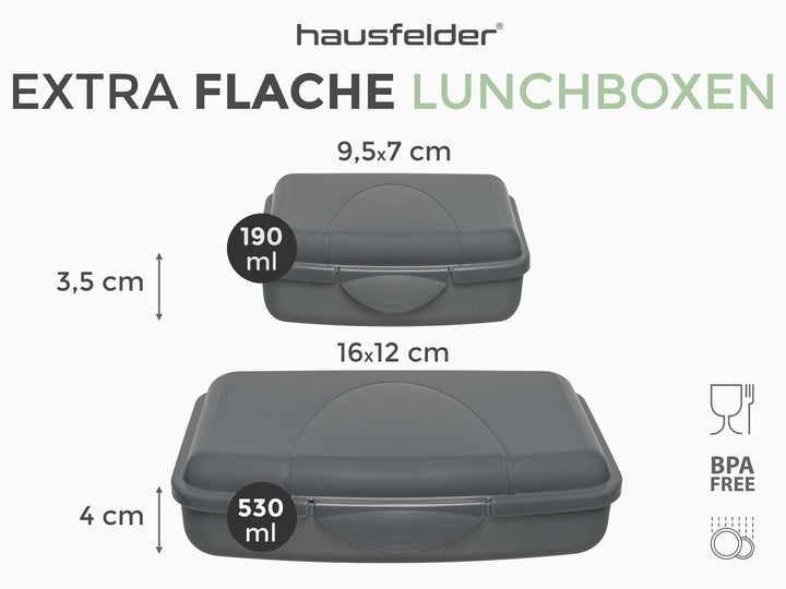 Brotdosen 9er Set flach