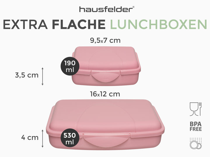Brotdosen 6er Set flach