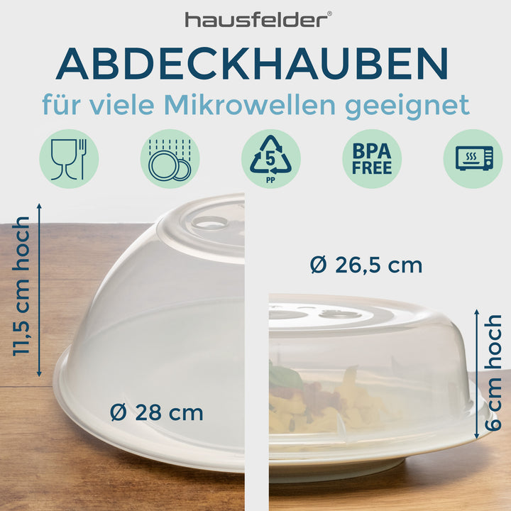 Mikrowellen Abdeckung (2er Set hoch und flach)