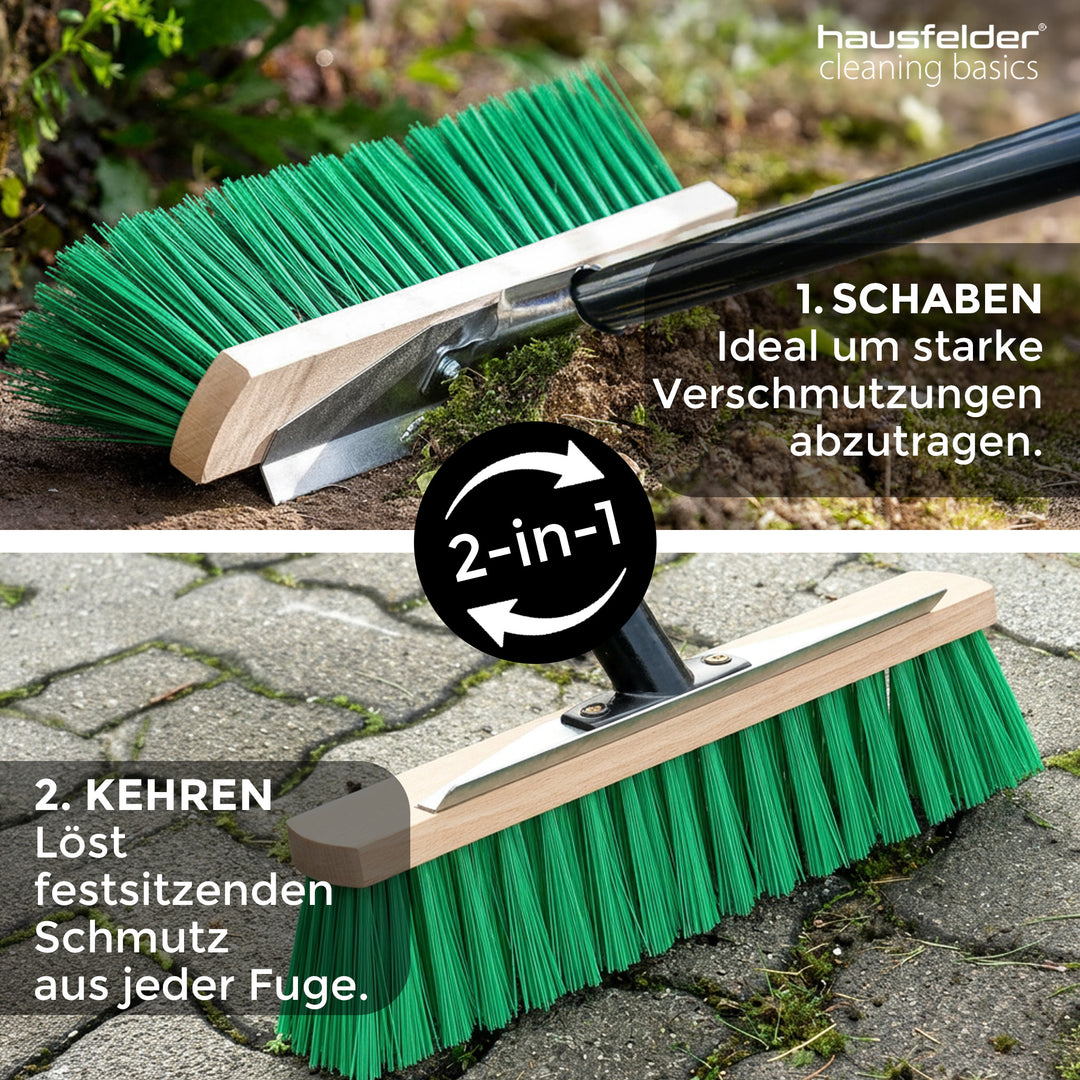 Gartenbesen mit Kratzkante