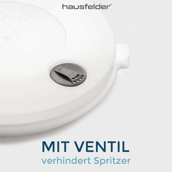 Mikrowellenteller und Deckel