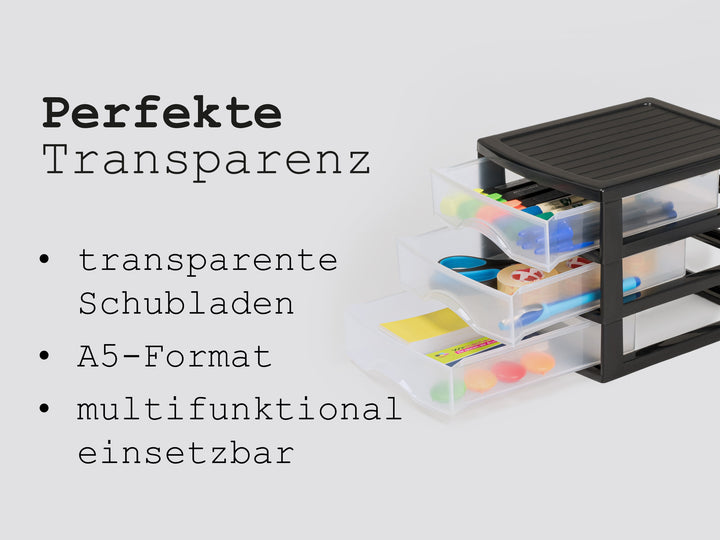 Schubladenschrank A5 2 Stk. mit 3 Schubladen
