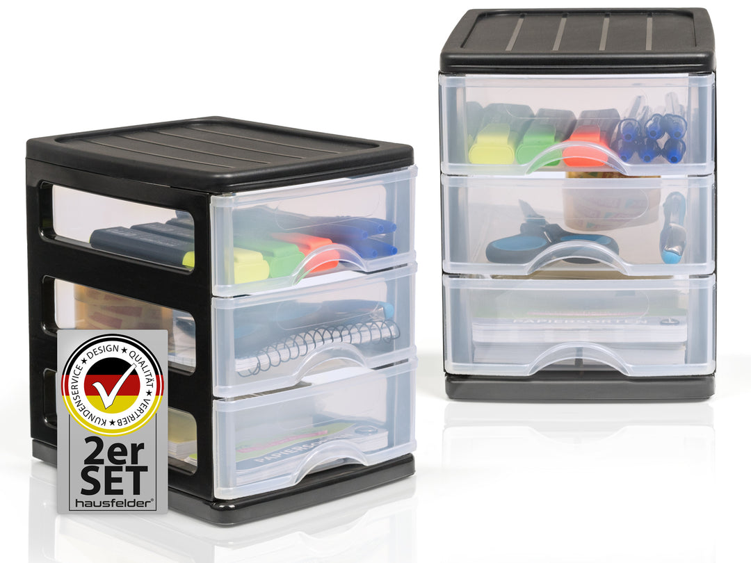 Schubladenschrank A6 2 Stk. mit 3 Schubladen