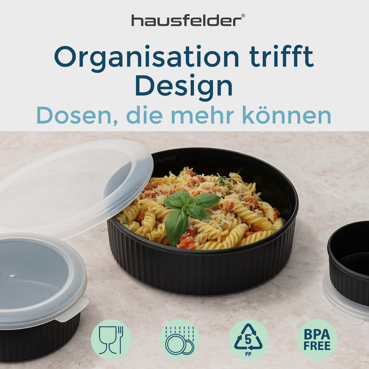 Vorratsdosen rund 3er Set rund