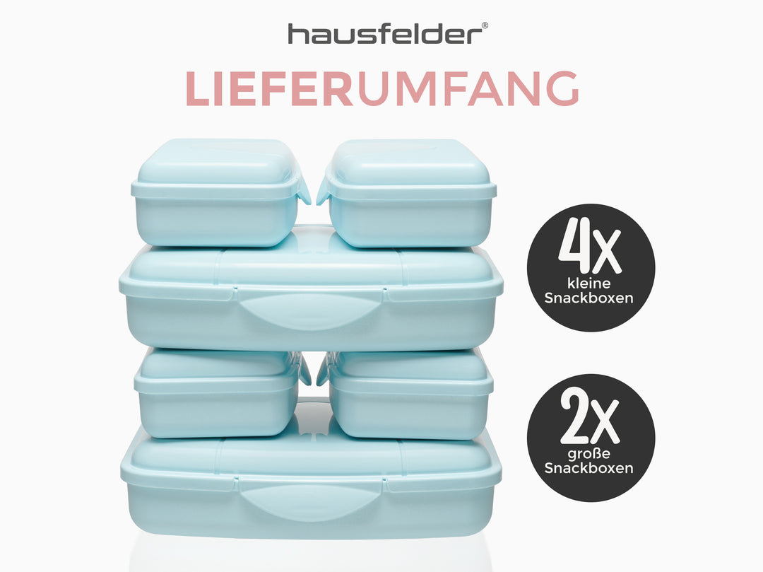 Brotdosen 6er Set flach