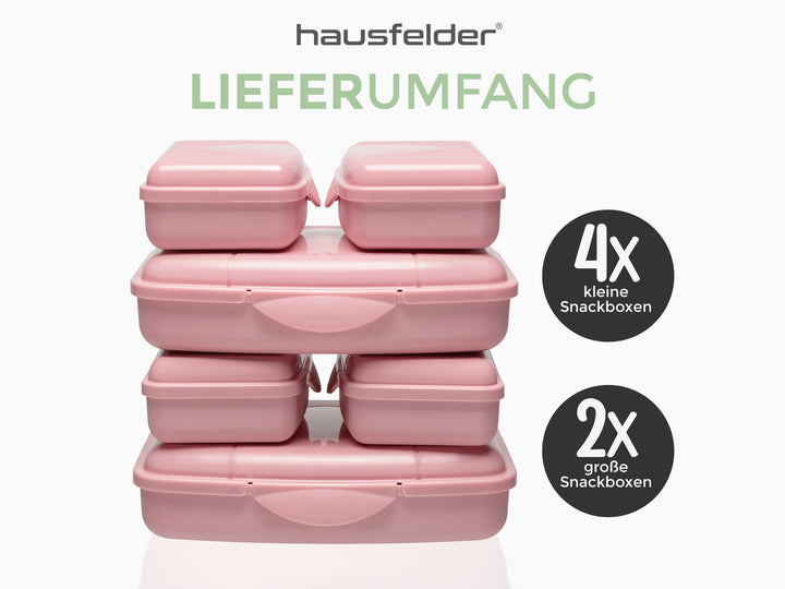 Brotdosen 6er Set flach