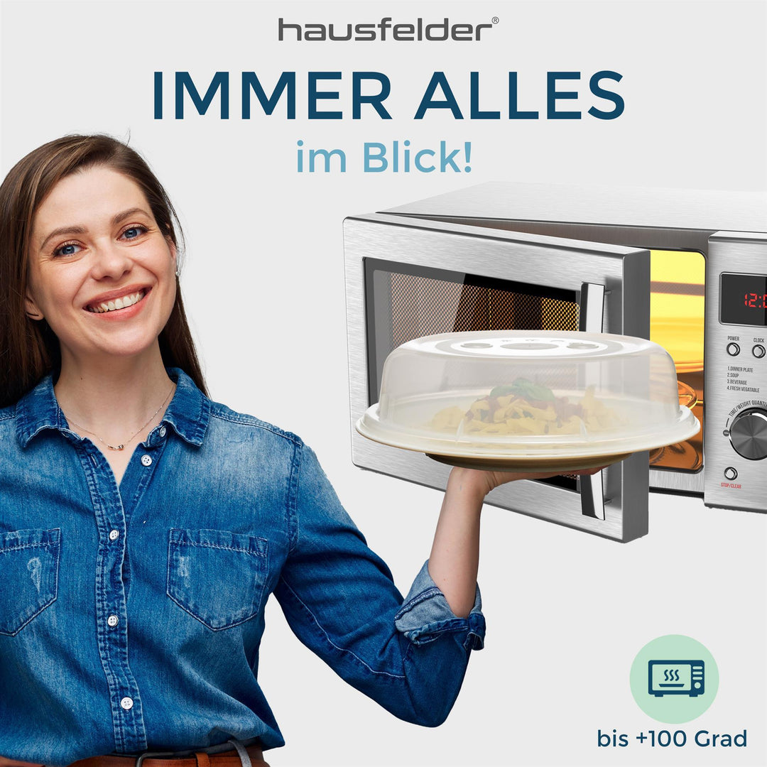 Mikrowellenteller und Deckel