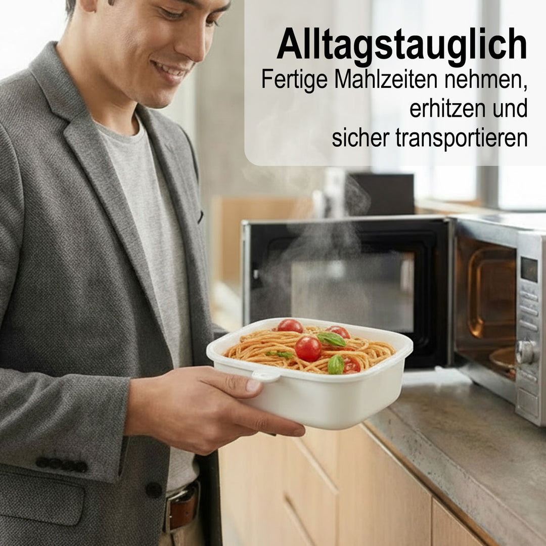 Mikrowellentopf 2er Set,  2x 1 Liter