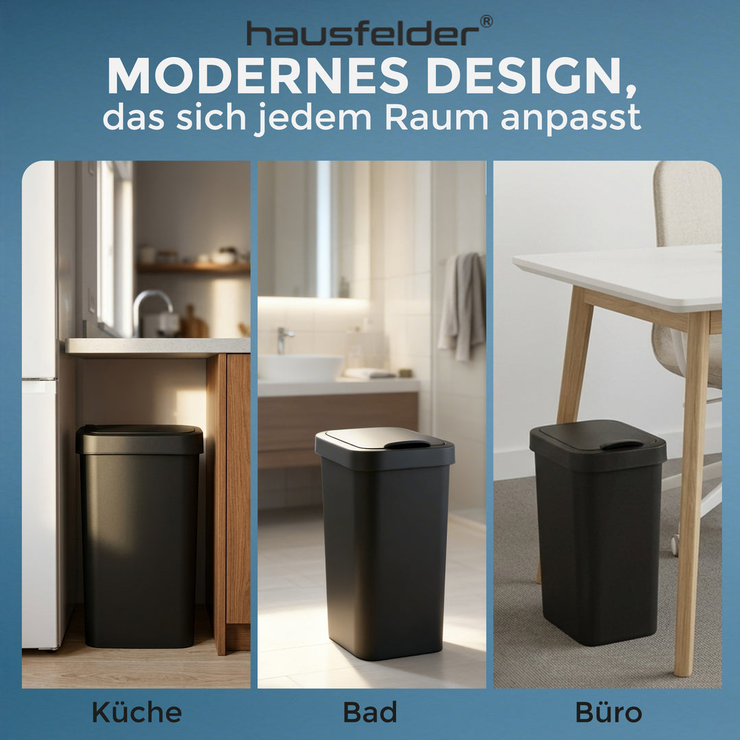 Mülleimer mit Deckel 25 L.Anthrazit