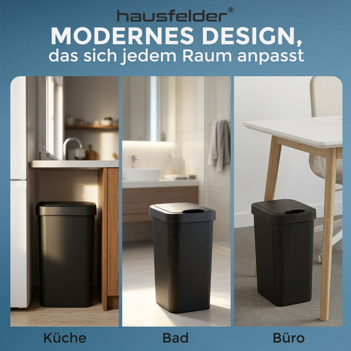 Mülleimer mit Deckel 25 L.Anthrazit