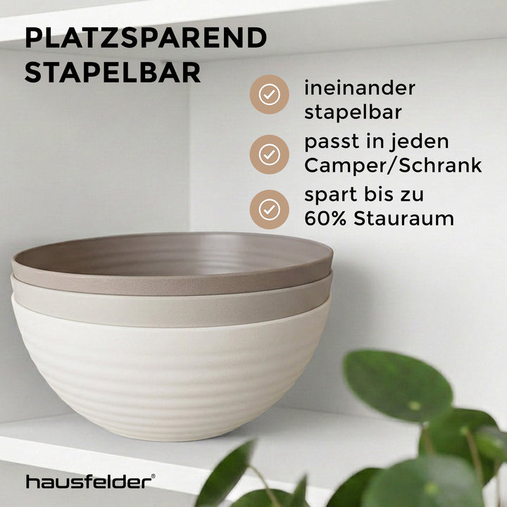 Schüssel Set 3 x 3,3 Liter (Beige)