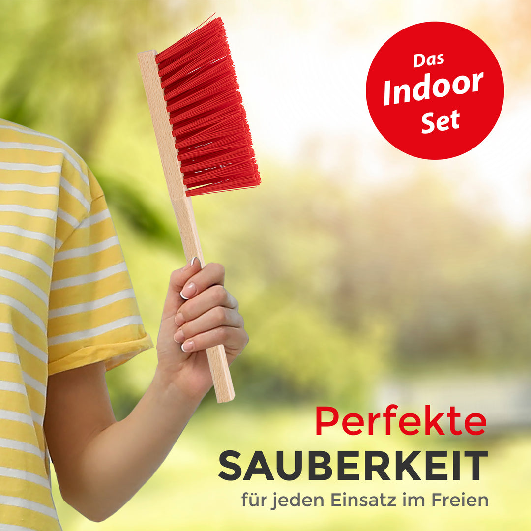 Handfeger 4er Set  Indoor/Outdoor (2 x Handfeger innen, 2 x Handfeger außen)