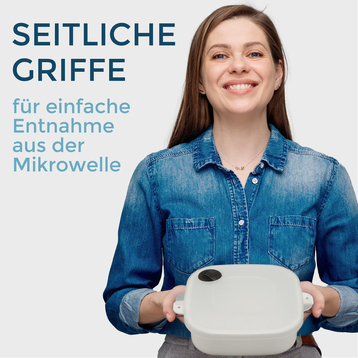 Mikrowellentopf 2er Set, 2 x 2 Liter