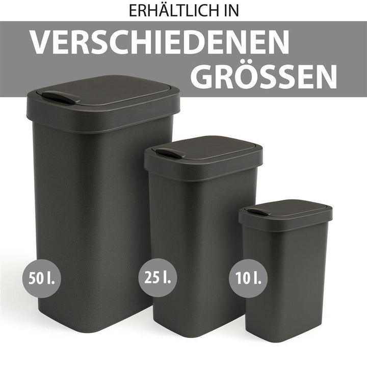Mülleimer mit Deckel 25 L.Anthrazit