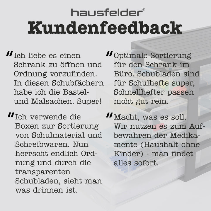 Schubladenschrank A4, 4 Schubladen