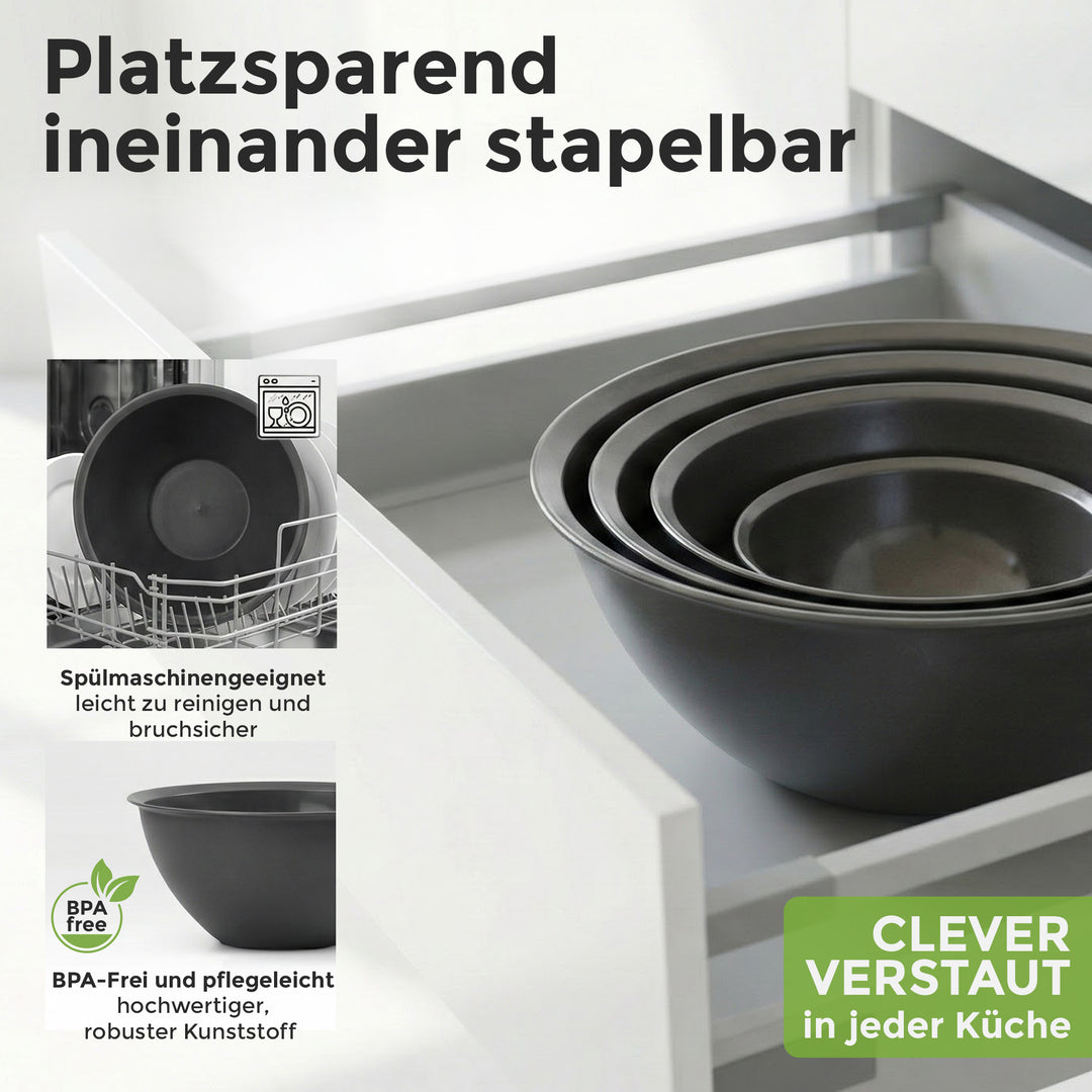 Salatschüssel Set, 8-tlg
