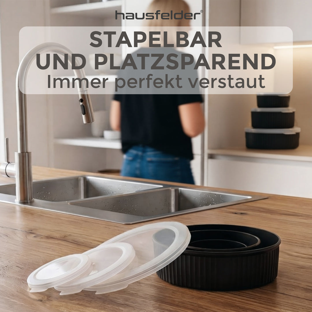 Vorratsdosen rund 3er Set rund