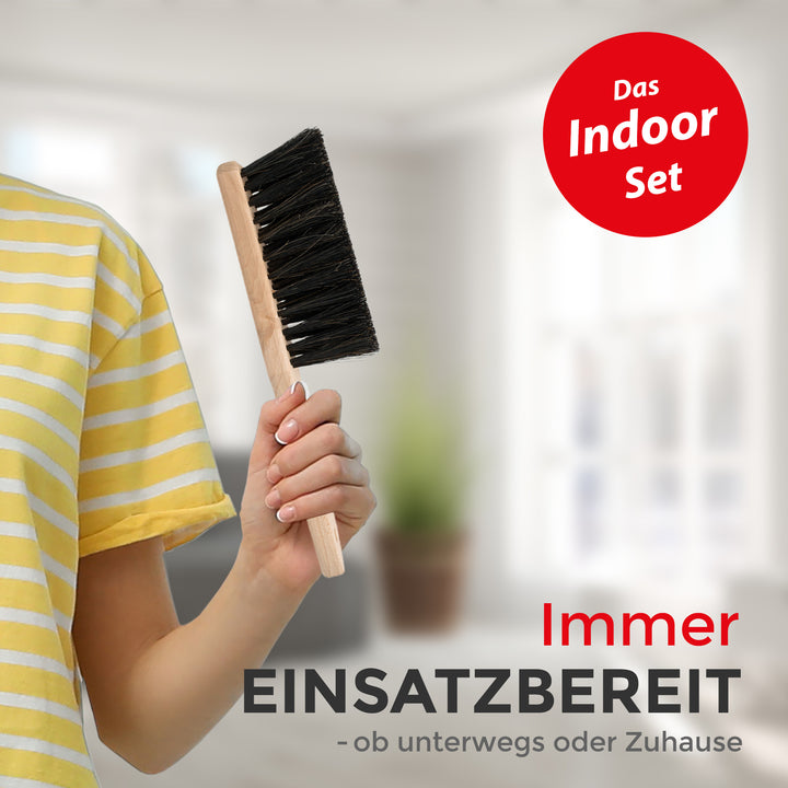 Handfeger 4er Set  Indoor/Outdoor (2 x Handfeger innen, 2 x Handfeger außen)