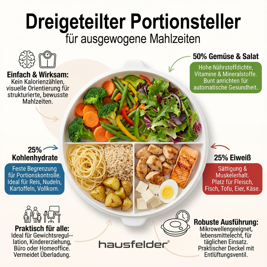 Mikrowellenteller mit Deckel (2er Set)