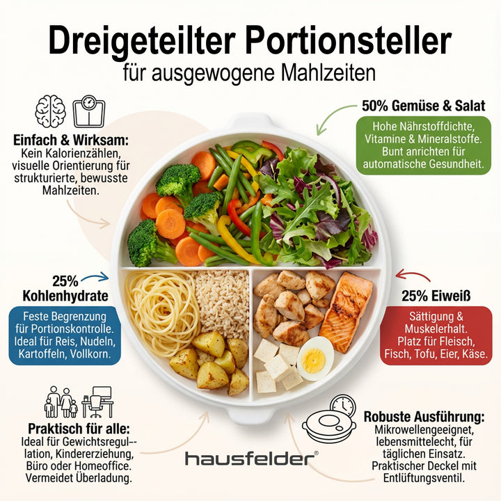 Mikrowellenteller mit Deckel (2er Set)