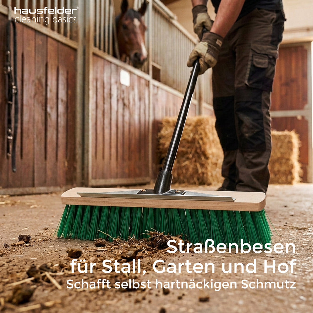Gartenbesen mit Kratzkante