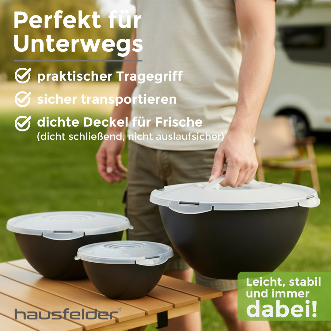 Schüssel Set + Salatbesteck 10-tlg