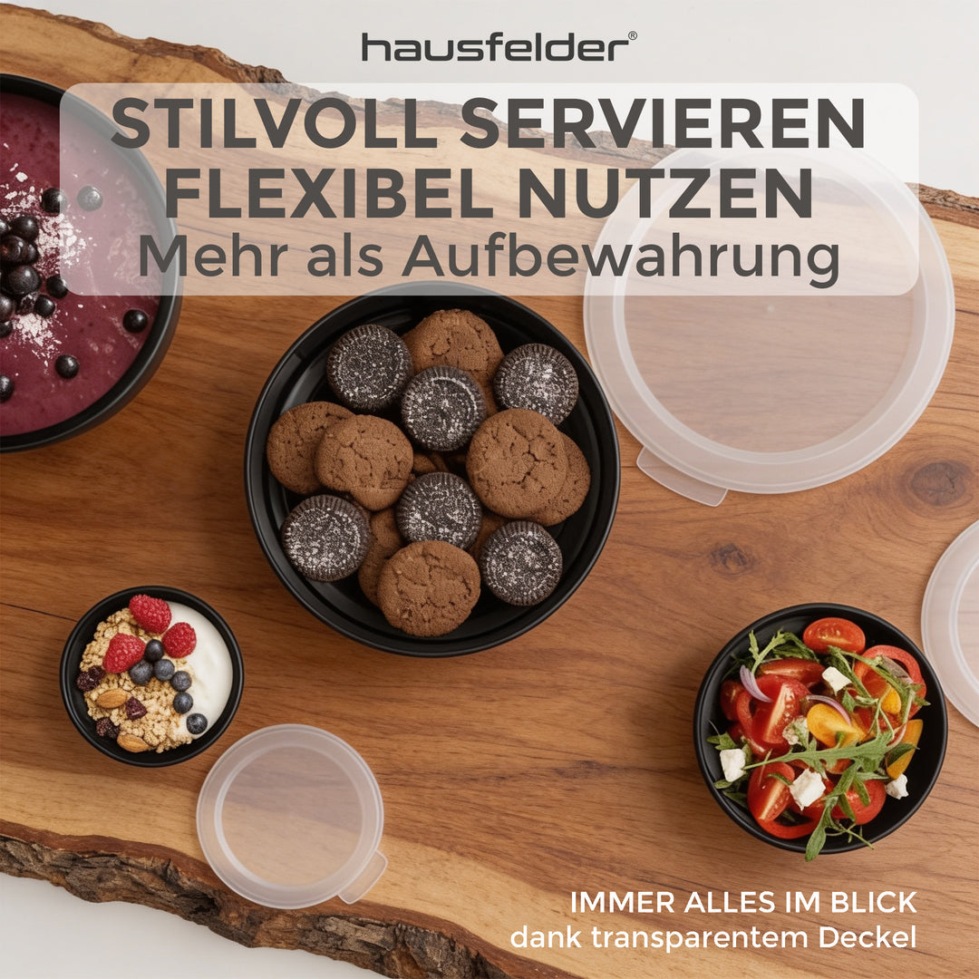 Vorratsdosen rund 3er Set rund