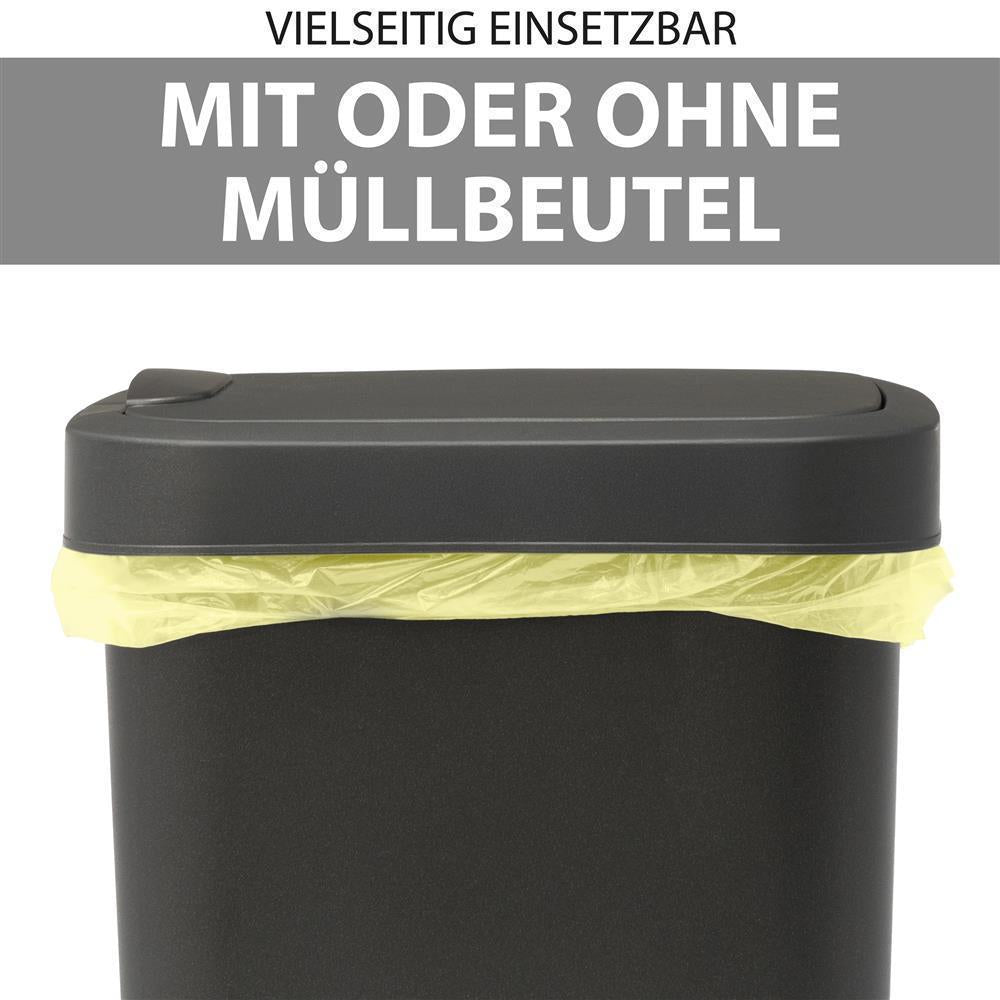 Mülleimer mit Deckel 50 l Anthrazit
