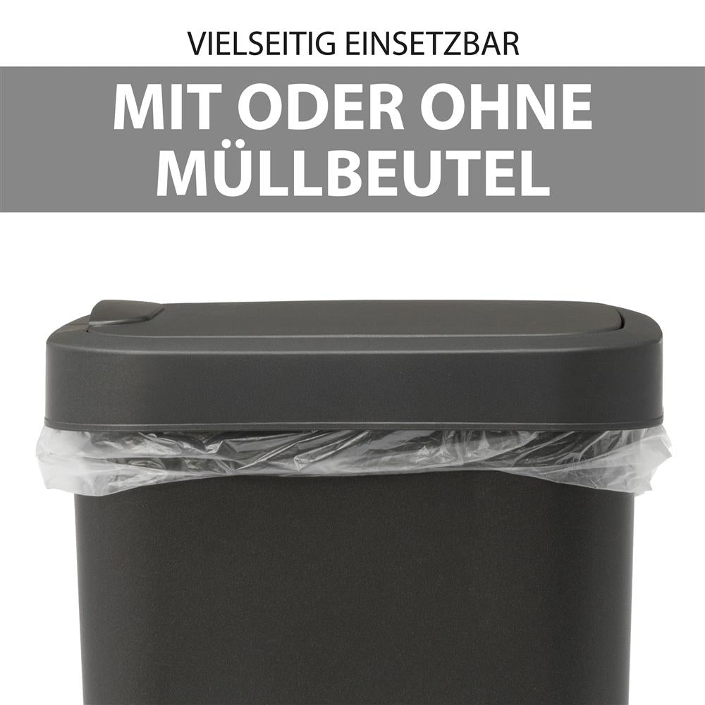 Mülleimer mit Deckel 25 L.Anthrazit