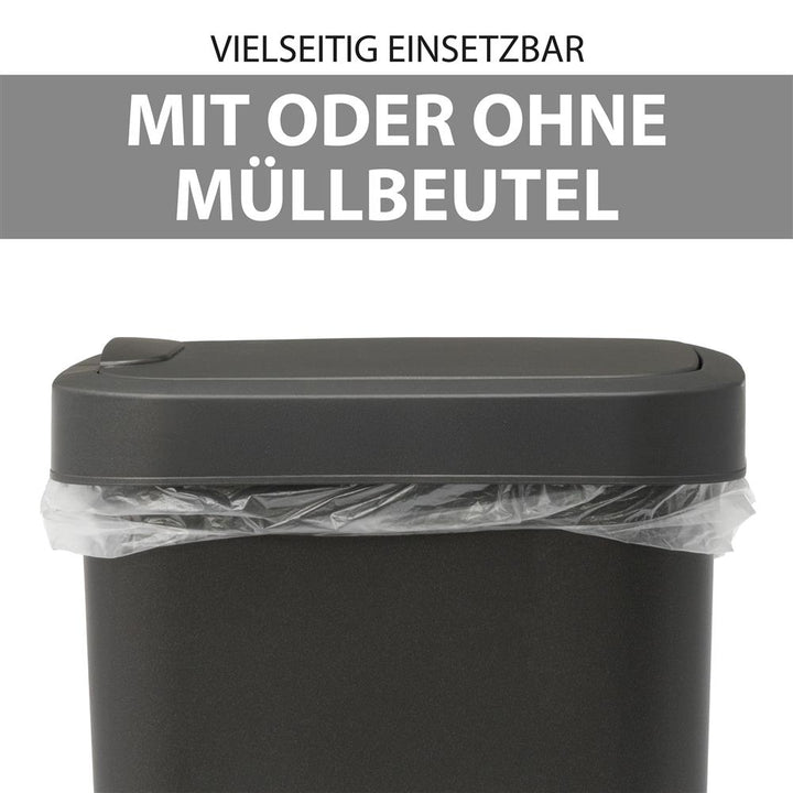 Mülleimer mit Deckel 25 L.Anthrazit