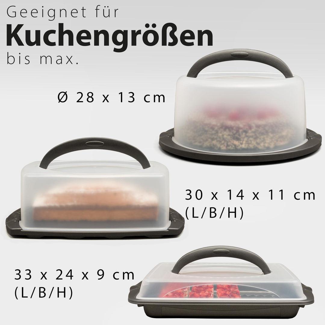 Hausfelder Kuchen Transportboxen Vorteilspack 3 Stk.