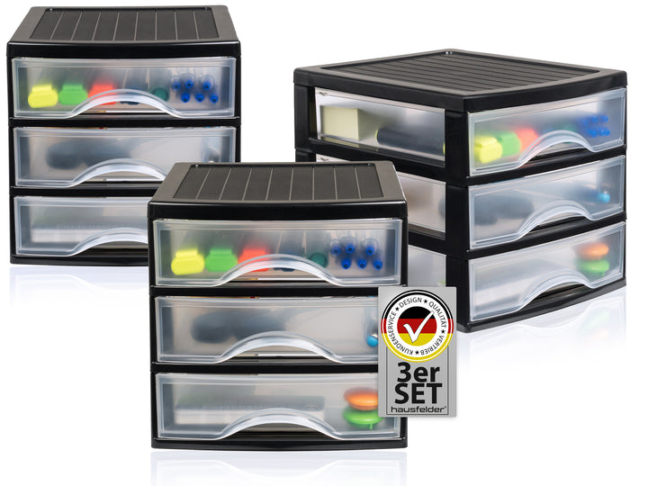 Schubladenschrank A5 3 Stk. mit 3 Schubladen